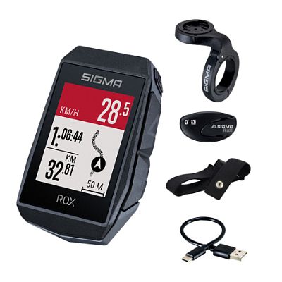 Превью  Велокомпьютер SIGMA ROX 11.1 Evo HR Set беспроводной (150+ функций) Чёрный